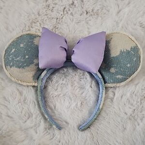 Purple Bow Mouse Ears Headband